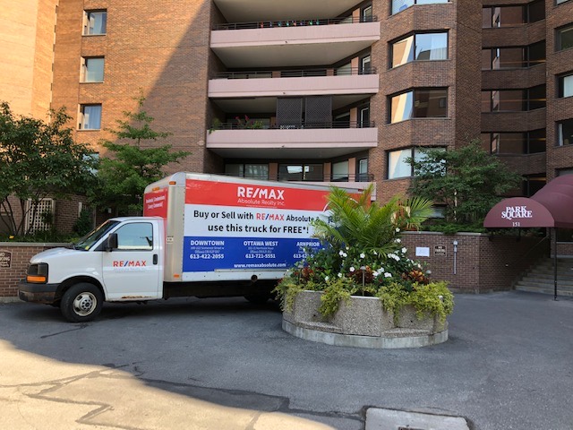 The moving truck supports our team’s hands-on service.